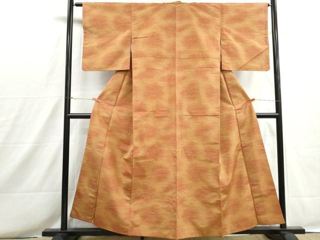平和屋着物■上質な小紋　紬地　霞文　暈し染め　正絹　逸品　DABH8662qa