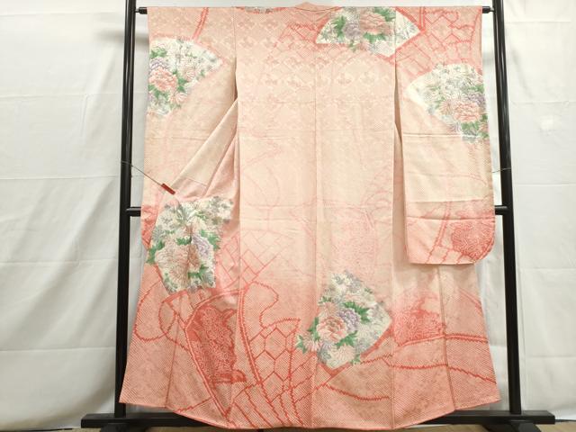 平和屋着物■豪華振袖　駒刺繍　絞り　草花文　牡丹　暈し染め　銀糸　やまと誂製　正絹　逸品　DABH8666qa