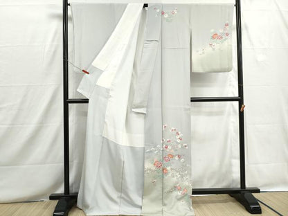 平和屋着物■訪問着　立波花文　暈し染め　金彩　ロング丈　正絹　逸品　DABH8675qa
