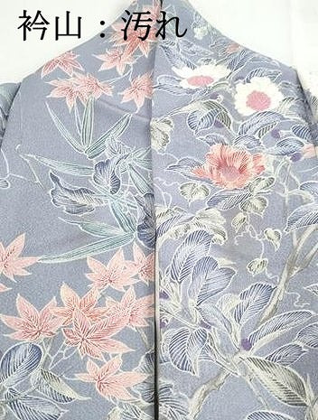 平和屋着物■上質な小紋　枝花文　正絹　逸品　DABH8682qa