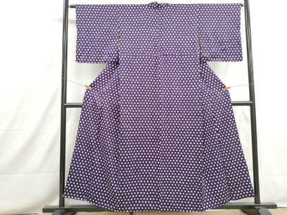 平和屋着物■上質な小紋　総絞り　鹿の子文　正絹　逸品　DABH8685qa