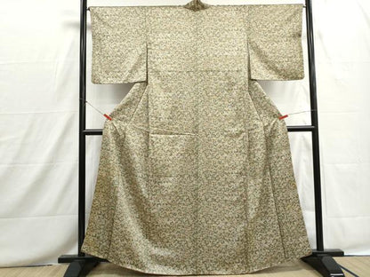 平和屋着物■上質な小紋　器物花文　正絹　逸品　DABH8687qa