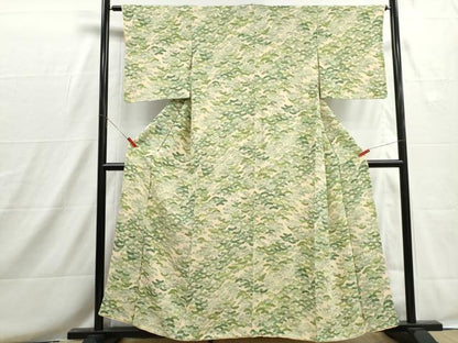 平和屋着物■上質な小紋　枝松文　正絹　逸品　DABH8690qa