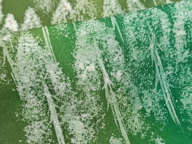 平和屋着物■上質な小紋　樹林文　暈し染め　正絹　逸品　DABH8697qa