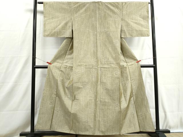 平和屋着物■上質な紬　蜀江花文　正絹　逸品　DABH8699qa