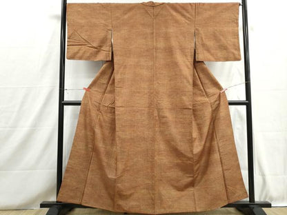 平和屋着物■上質な紬　霞文　暈し染め　正絹　逸品　DABH8710qa