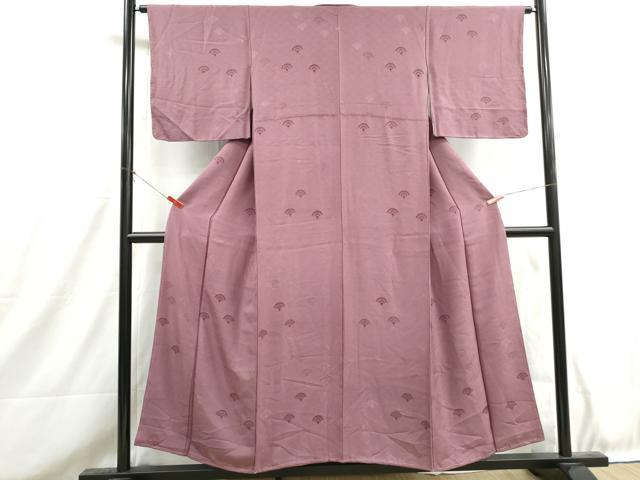 平和屋着物■上質な小紋　青海波文　正絹　逸品　DABH8711qa