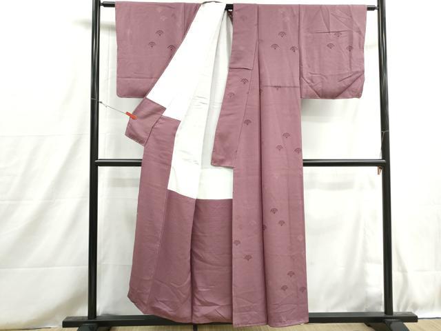 平和屋着物■上質な小紋　青海波文　正絹　逸品　DABH8711qa