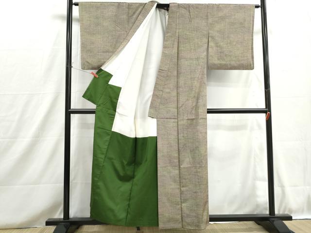 平和屋着物■上質な紬　霞文　暈し染め　正絹　逸品　DABH8712qa