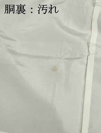 平和屋着物■上質な紬　草葉シルエット間道　暈し染め　正絹　逸品　DABH8715qa