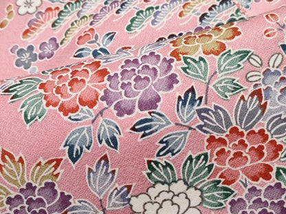 平和屋着物■訪問着　風景花文　松竹梅　暈し染め　正絹　逸品　DABH8733qa