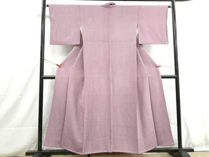 平和屋着物■江戸小紋　抽象文　鬼しぼ縮緬　正絹　逸品　DABH8734qa