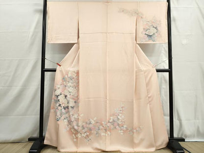 平和屋着物■訪問着　花車文　乱菊　椿　暈し染め　正絹　逸品　DABH8737qa