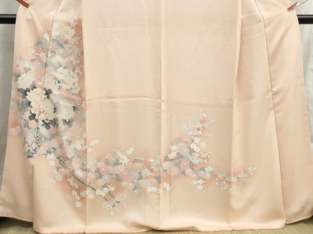 平和屋着物■訪問着　花車文　乱菊　椿　暈し染め　正絹　逸品　DABH8737qa