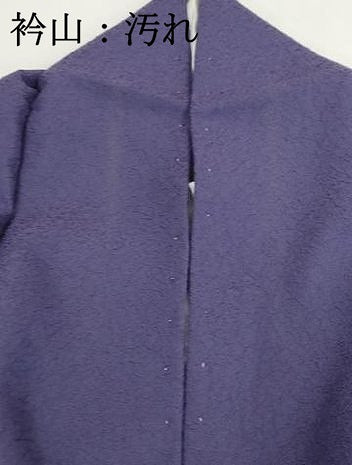 平和屋着物■上質な色無地　霞地紋　鳩羽色　正絹　逸品　DABH8740qa
