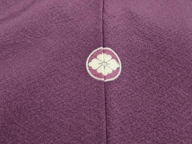 平和屋着物■上質な色無地　紫鳶色　正絹　逸品　DABH8742qa