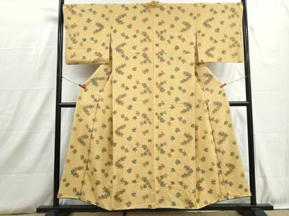 平和屋着物■上質な小紋　手描き　人物文　童　正絹　逸品　DABH8744qa