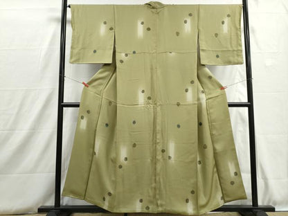 平和屋着物■上質な小紋　仕覆花文　暈し染め　正絹　逸品　DABH8753qa