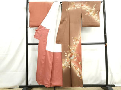 平和屋着物■訪問着　雪輪花文　暈し染め　金彩　ますいわ屋扱い　正絹　逸品　DABH8754qa