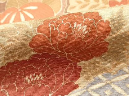 平和屋着物■訪問着　雪輪花文　暈し染め　金彩　ますいわ屋扱い　正絹　逸品　DABH8754qa
