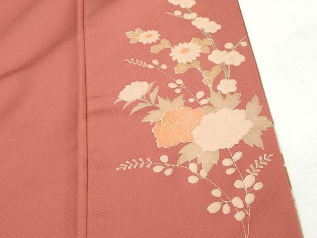 平和屋着物■訪問着　雪輪花文　暈し染め　金彩　ますいわ屋扱い　正絹　逸品　DABH8754qa