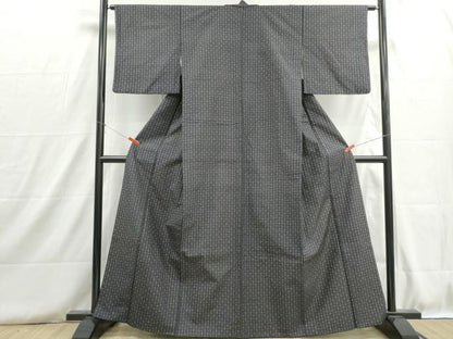 平和屋着物■上質な紬　抽象文　正絹　逸品　DABH8770qa