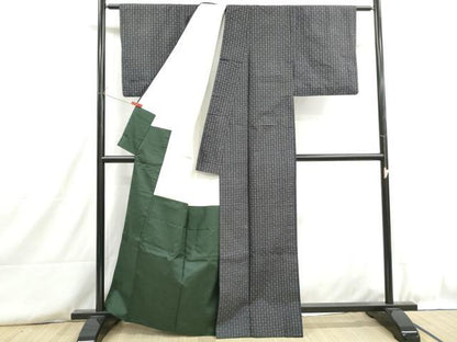 平和屋着物■上質な紬　抽象文　正絹　逸品　DABH8770qa