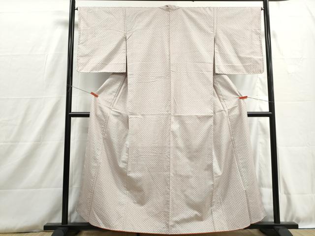 平和屋着物■上質な紬　十字絣　正絹　逸品　DABH8774qa