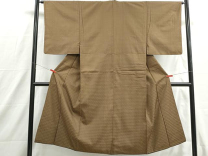 平和屋着物■男性　小紋　抽象丸文　正絹　逸品　DABH8783qa