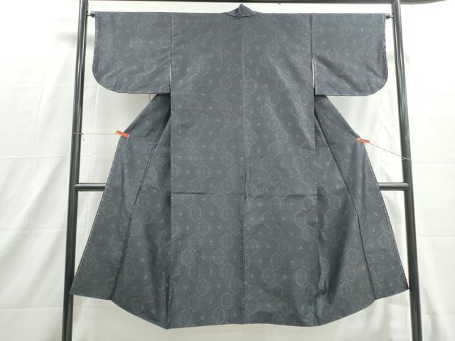 平和屋着物■上質な紬　亀甲花文　正絹　逸品　DABH8784cd