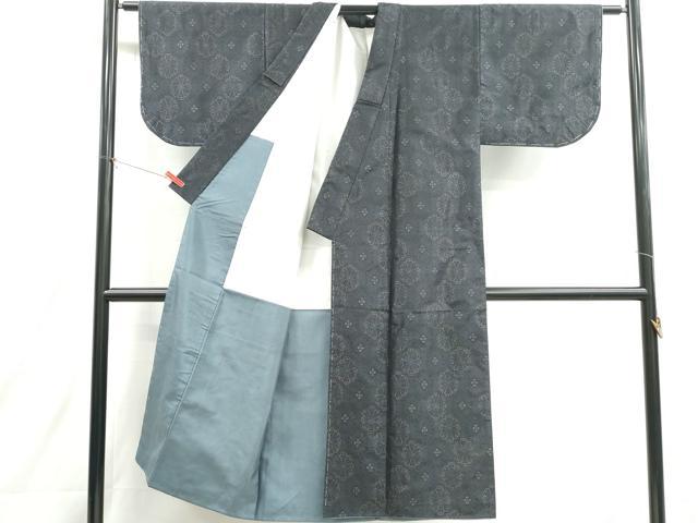 平和屋着物■上質な紬　亀甲花文　正絹　逸品　DABH8784cd