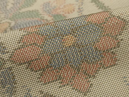 平和屋着物■本場大島紬　7マルキ　草花文　正絹　逸品　DABH8786qa
