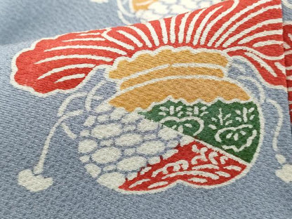 平和屋着物■上質な小紋　器物文　正絹　逸品　DABH8790qa