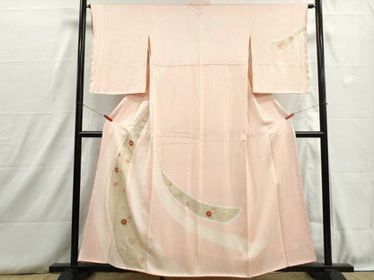 平和屋着物■訪問着　絞り　刺繍　舞楓花文　暈し染め　金彩　正絹　逸品　DABH8791qa