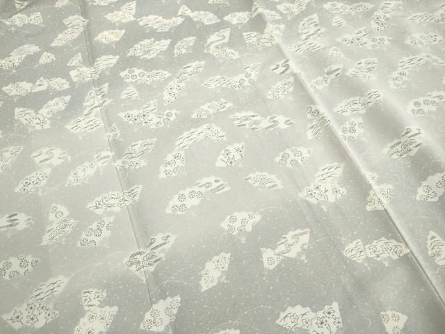 平和屋着物■訪問着　流水扇面文　暈し染め　正絹　逸品　DABH8792qa