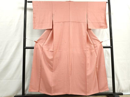 平和屋着物■上質な小紋　舞花文　正絹　逸品　DABH8812qa