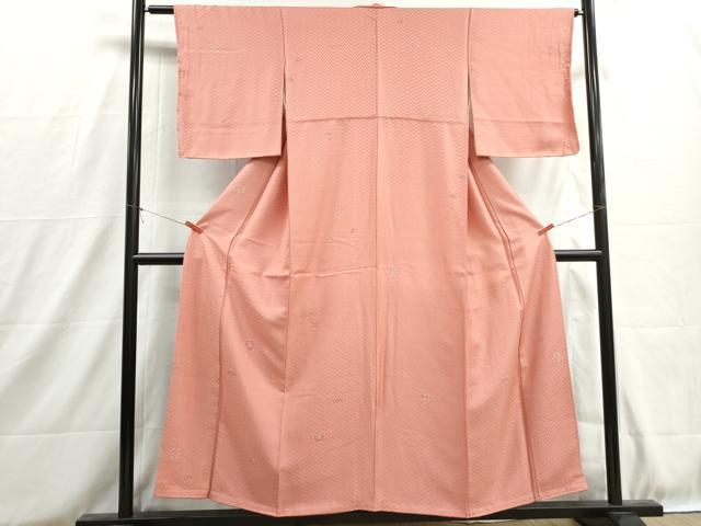 平和屋着物■上質な小紋　舞花文　正絹　逸品　DABH8812qa