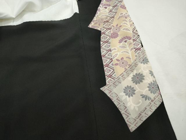 平和屋着物■豪華黒留袖　刺繍　鳳凰花文　金銀糸　正絹　逸品　DABH8815qa
