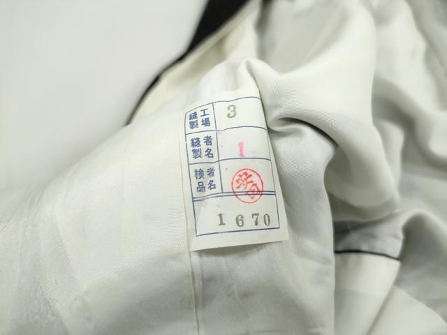 平和屋着物■豪華黒留袖　刺繍　鳳凰花文　金銀糸　正絹　逸品　DABH8815qa