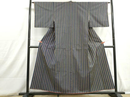 平和屋着物■上質な紬　間道　正絹　逸品　DABH8820qa