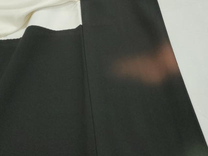 平和屋着物■豪華黒留袖　作家物　歌舞伎　枝葉シルエット　金彩　正絹　逸品　DABH8822qa