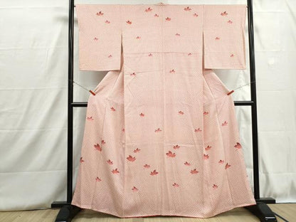 平和屋着物■訪問着　舞蝶青海波文　正絹　逸品　DABH8827qa