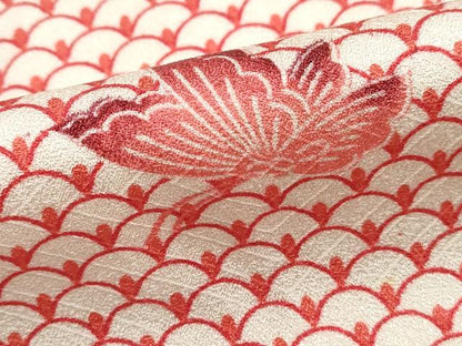 平和屋着物■訪問着　舞蝶青海波文　正絹　逸品　DABH8827qa