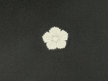平和屋着物■上質な色無地　刺繍　菊尽くし　乱菊　金銀糸　正絹　逸品　DABH8842qa