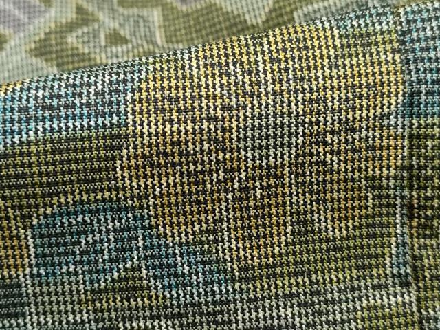 平和屋着物■本場大島紬　7マルキ　抽象花文　正絹　逸品　DABH8847qa