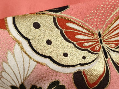 平和屋着物■豪華振袖　駒刺繍　花蝶松文　暈し染め　金彩　やまと誂製　正絹　逸品　DABH8853qa