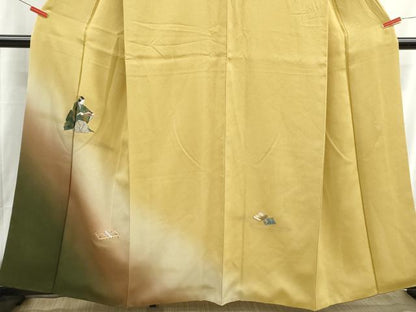 平和屋着物■訪問着　作家物　器物文　能　暈し染め　金彩　正絹　逸品　DABH8861qa