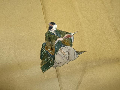 平和屋着物■訪問着　作家物　器物文　能　暈し染め　金彩　正絹　逸品　DABH8861qa