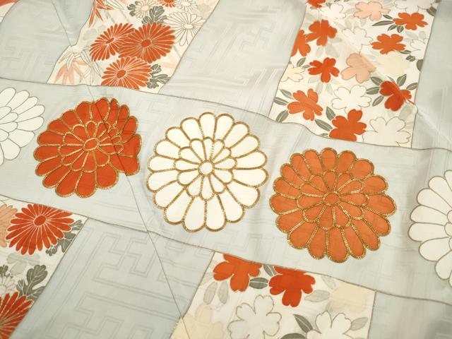 平和屋着物■豪華振袖　駒刺繍　宝尽くし花松文　金彩　正絹　逸品　DABH8864qa