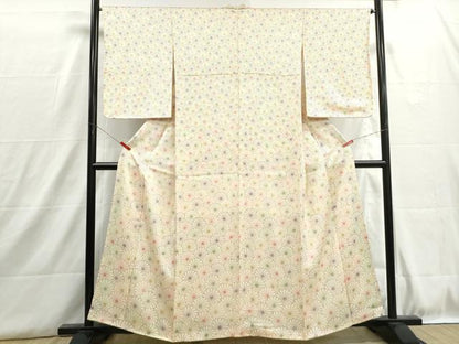 平和屋着物■上質な小紋　菊尽くし　正絹　逸品　DABH8873qa